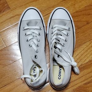 Converse Light Gray Canvas Sneakers